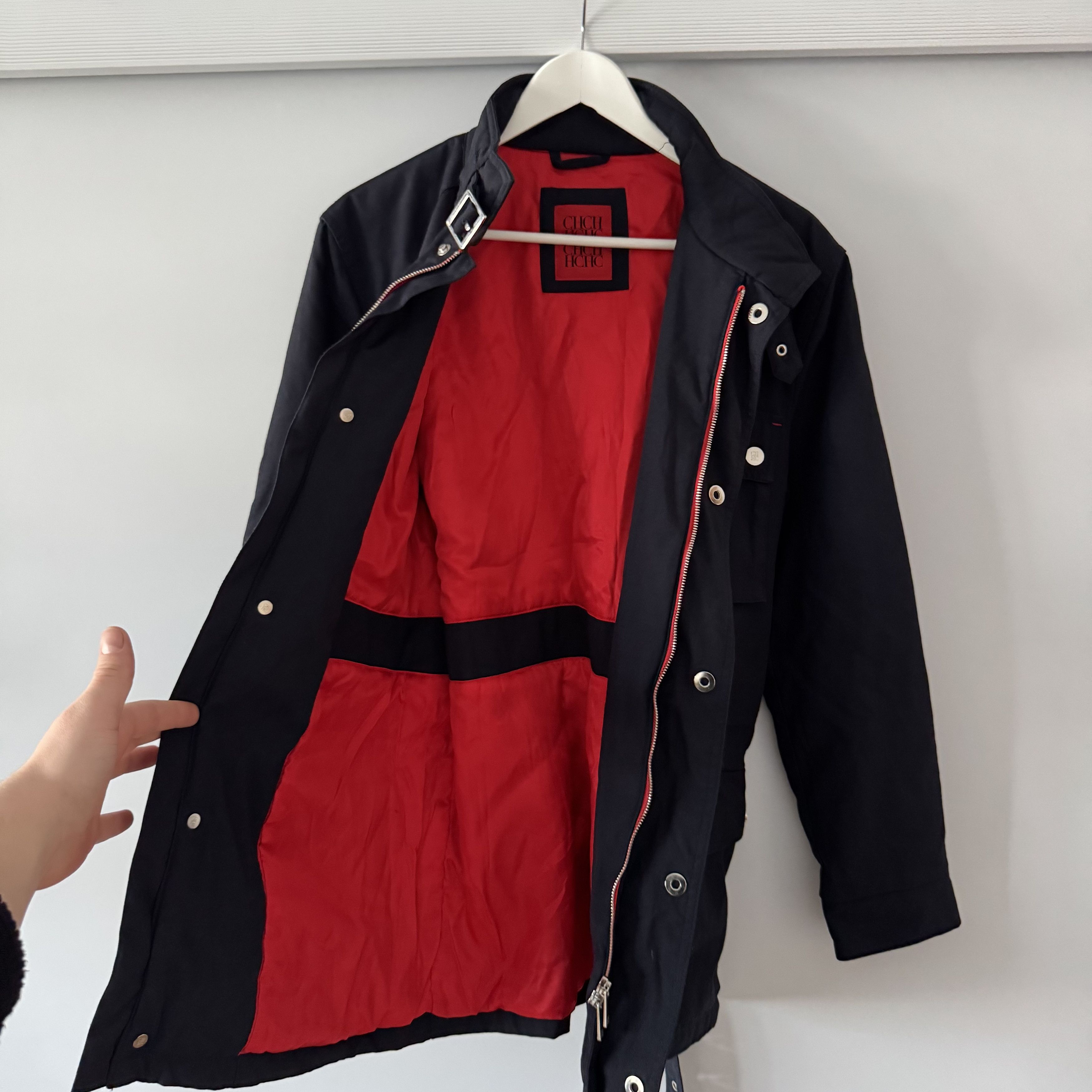 Carolina Herrera Men's Carolina Herrera Navy Blue Belted Motorcycle Jacket Size US M / EU 48-50 / 2 - 5 Thumbnail