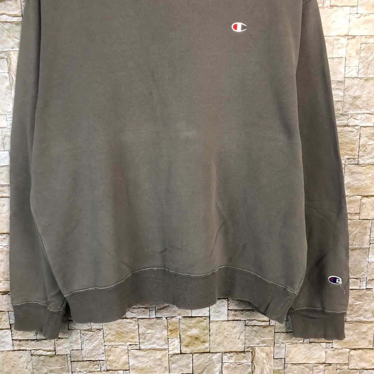 Champion × Vintage Champion vintage faded Brown Sweatshirt #A497 Size US XL / EU 56 / 4 - 3 Thumbnail