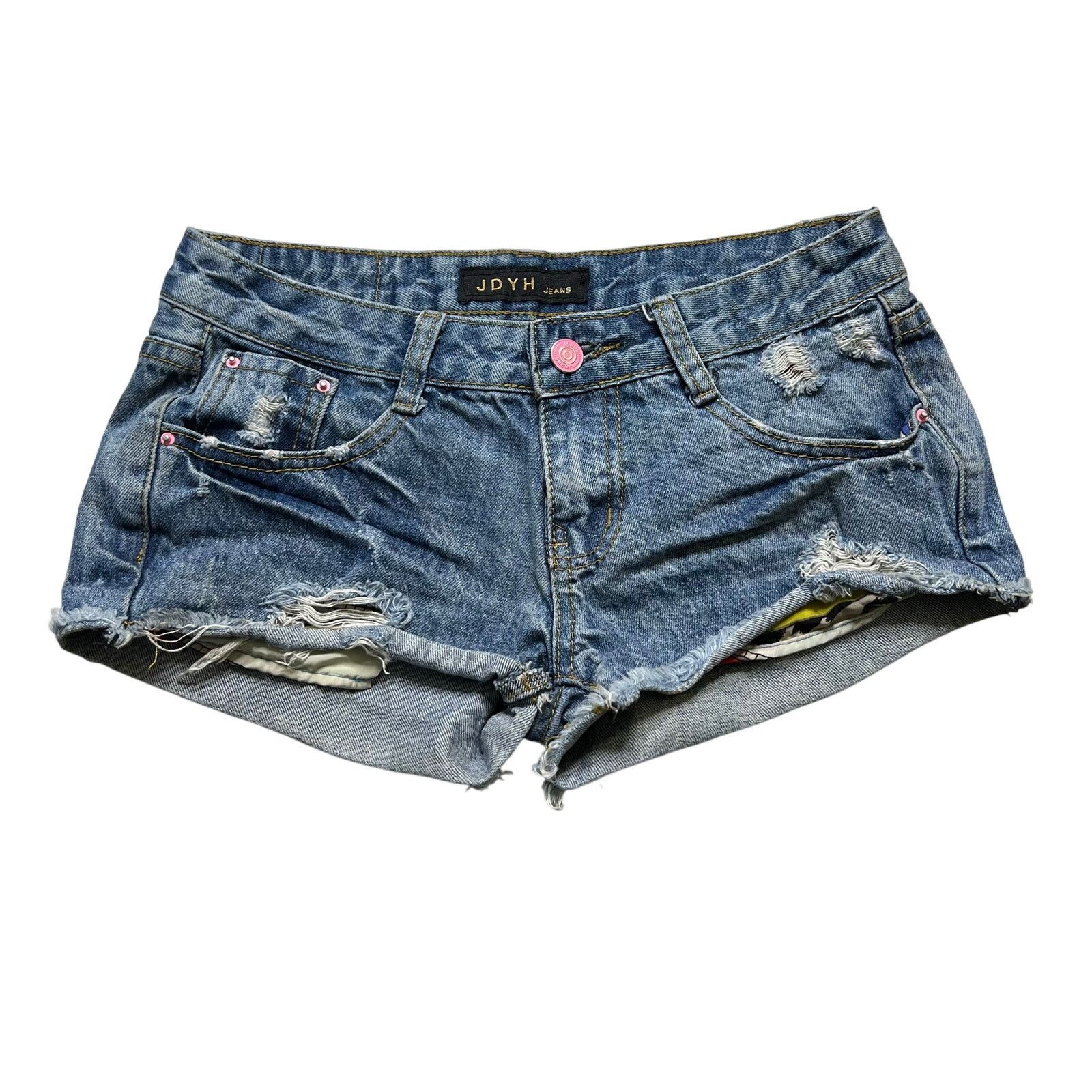 Other JDYH Women’s Distressed Denim Cutoff Shorts Size Small 27 Size 27" / US 4 / IT 40 - 1 Thumbnail
