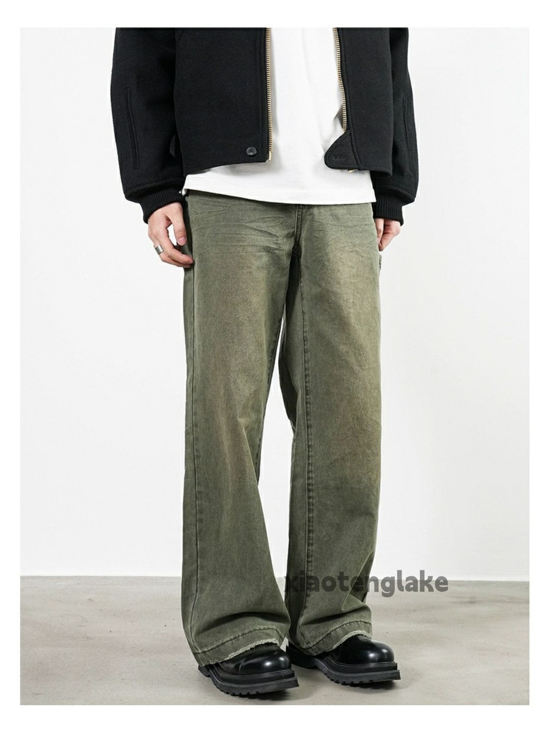 Jean × Vintage washed faded skate hiphop loose baggy carpenter jeans Size US 32 / EU 48 - 2 Thumbnail