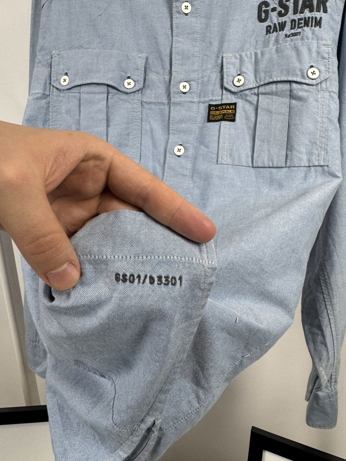 G-Star G-Star Raw Denim Shirt Size US L / EU 52-54 / 3 - 8 Thumbnail
