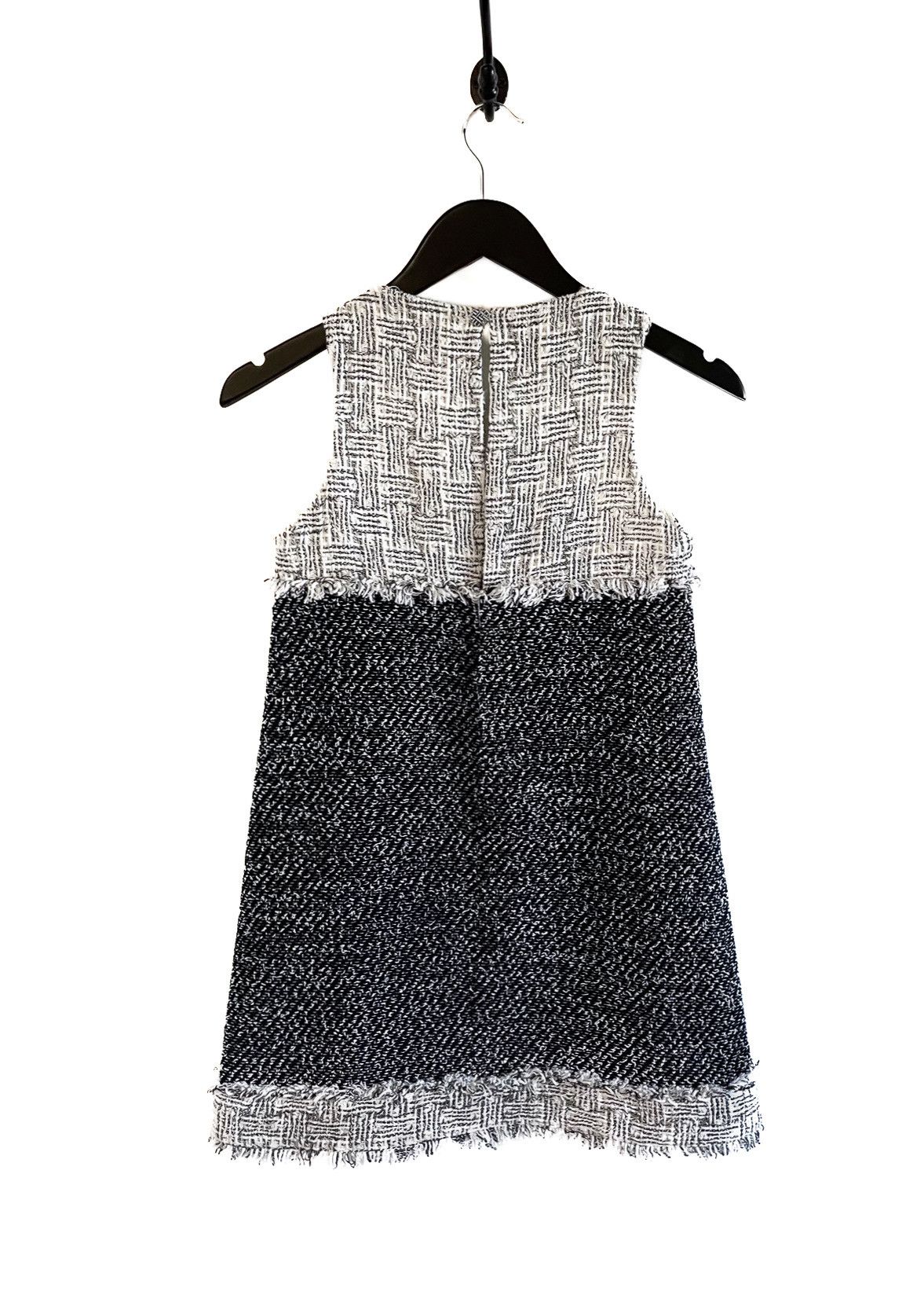 Chanel Chanel 2014 Black Ivory Tweed Combo Sleeveless Shift Dress Size XS / US 0-2 / IT 36-38 - 3 Thumbnail
