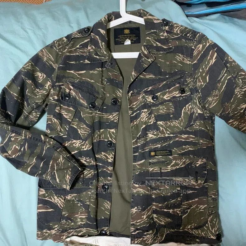 Neighborhood NEIGHBORHOOD Camo Cargo Jacket. Size US M / EU 48-50 / 2 - 1 Thumbnail