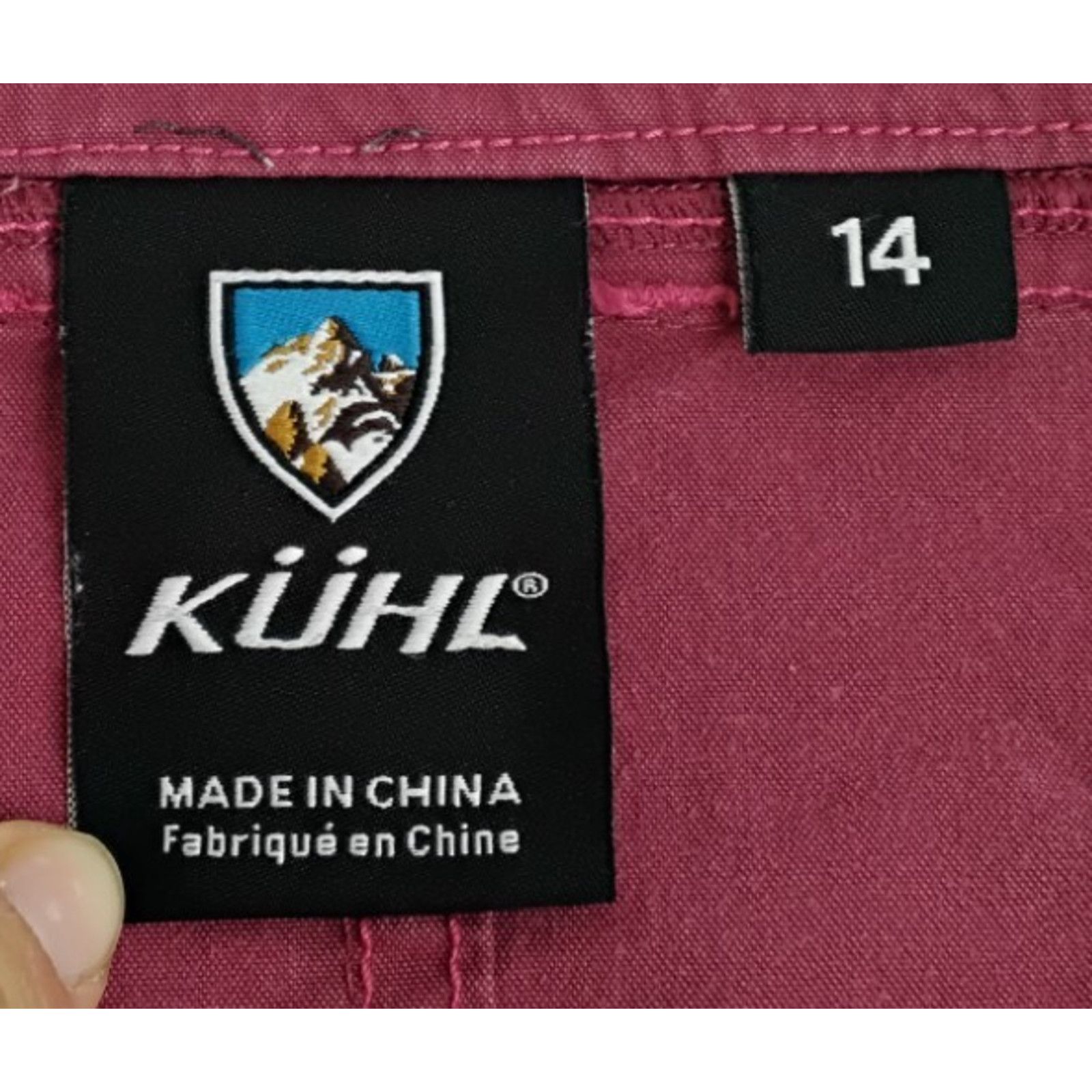 Kuhl Kuhl Denim Skirt Women's 14 Pink Whip Stitch Pockets Size 36" / US 14 / IT 50 - 8 Thumbnail