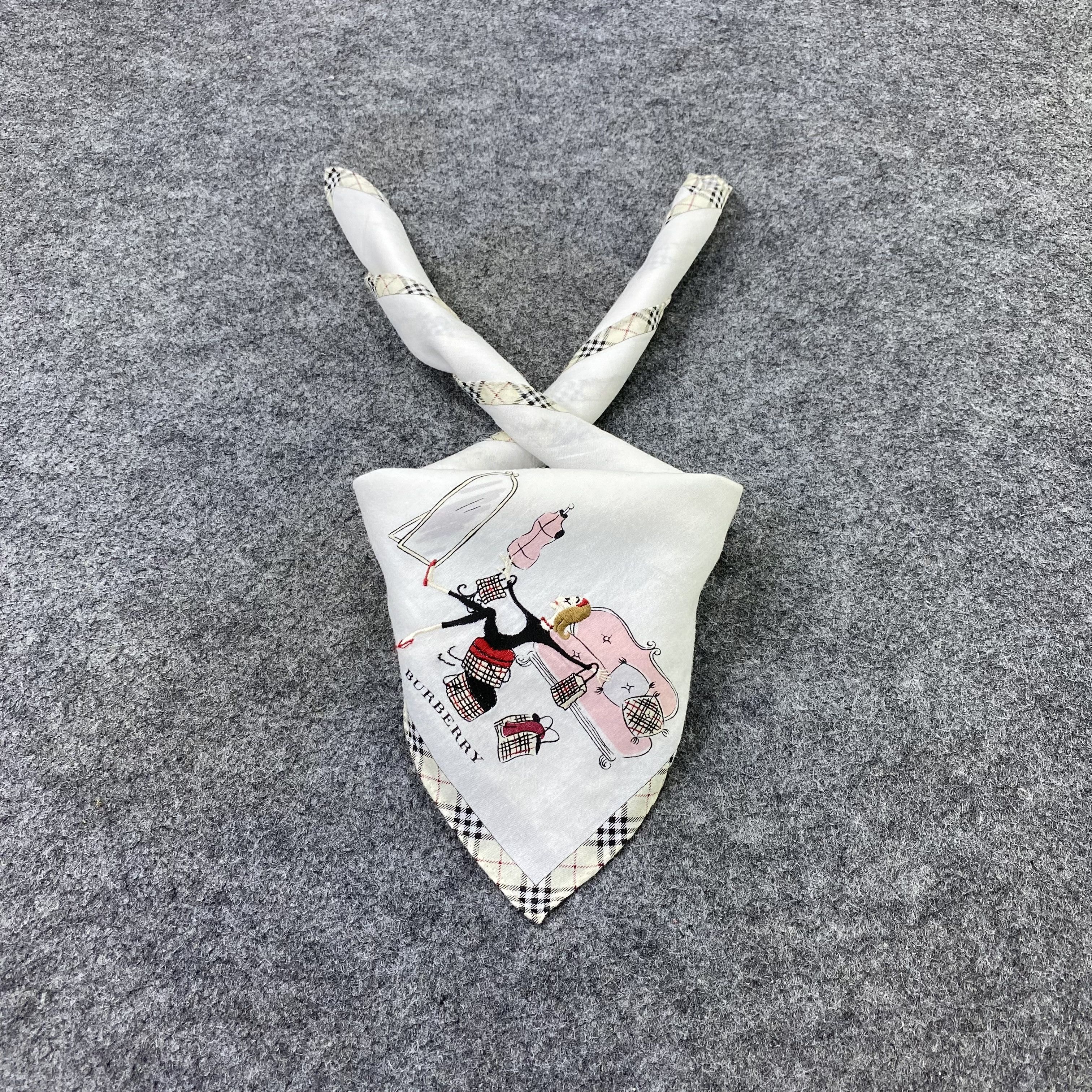 Burberry Burberry Handkerchief / Bandana / Neckerchief-B2303 Size ONE SIZE - 2 Thumbnail