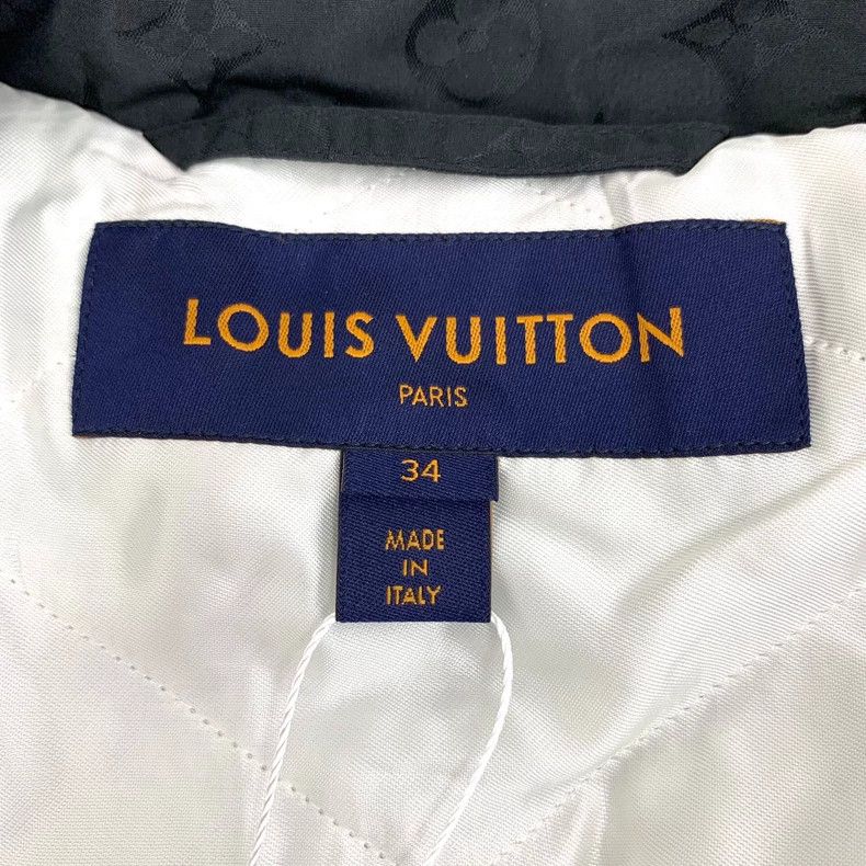 Louis Vuitton Louis Vuitton Black logo print full print zipper long slee Size XXS / US 00 / IT 34 - 5 Thumbnail