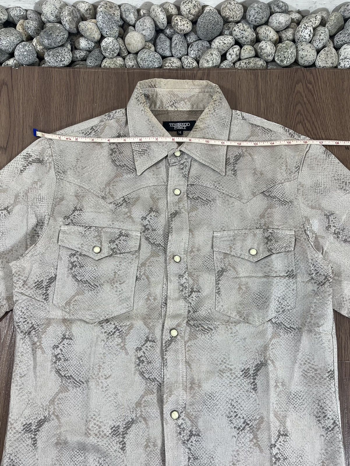 Tornado Mart Tornado Mart Snakeskin Western Shirt – Rare Japan Rock Y2K Size US S / EU 44-46 / 1 - 11 Thumbnail