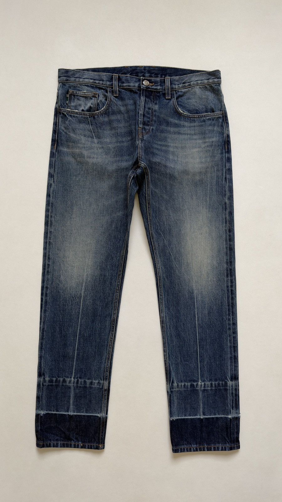 Gucci Early 2010s Washed Blue Skinny Jeans Size US 34 / EU 50 - 20 Thumbnail