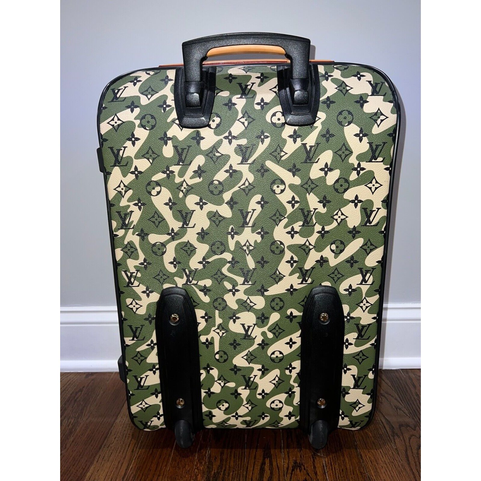 Louis Vuitton Louis Vuitton Pegase Camo Murakami Cabin Rolling Luggage Bag Size ONE SIZE - 9 Thumbnail