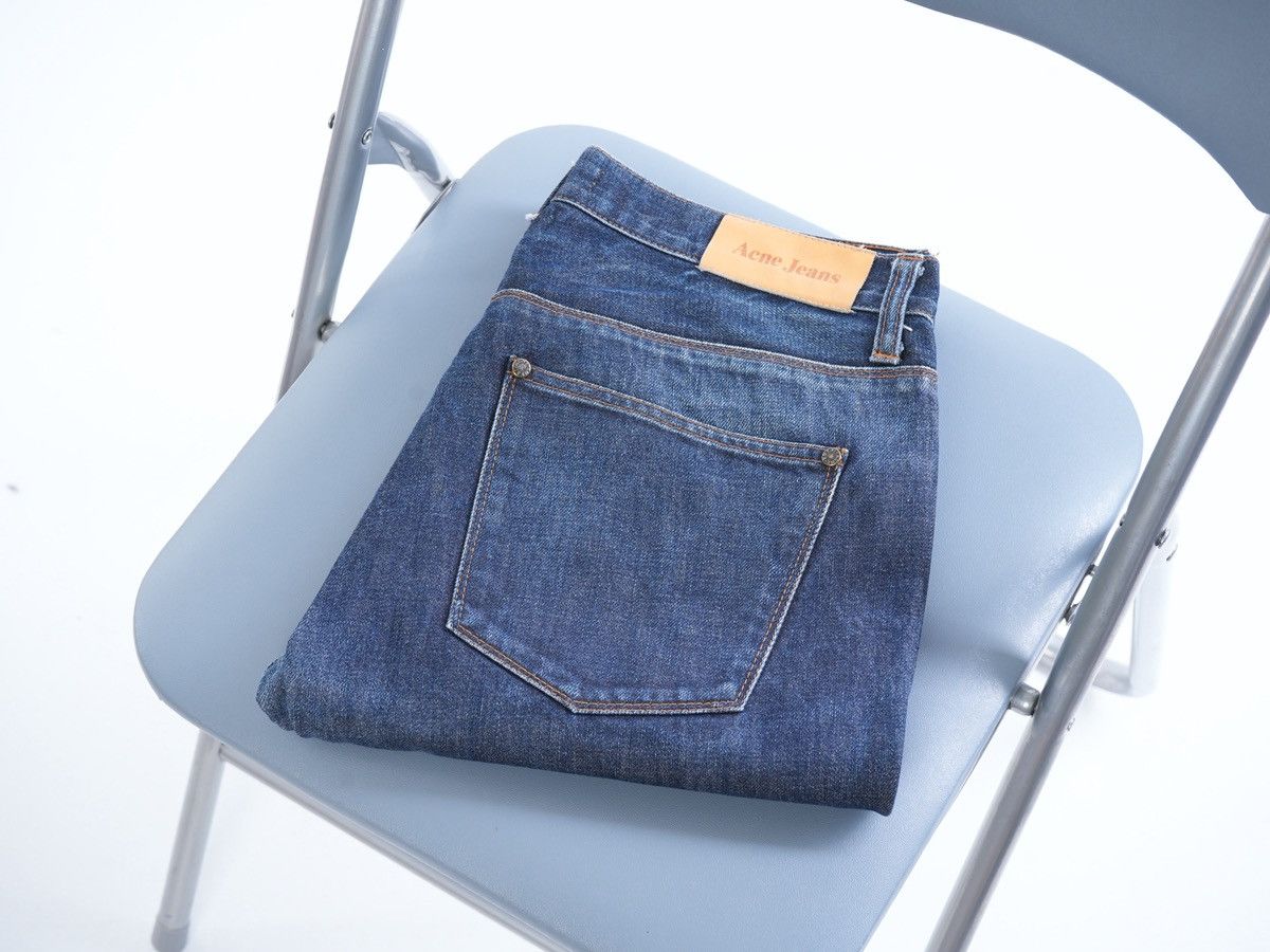 Acne Studios Acne Studios Max Raw Indigo Denim Jeans Straight Slim Cut Size US 31 - 1 Thumbnail