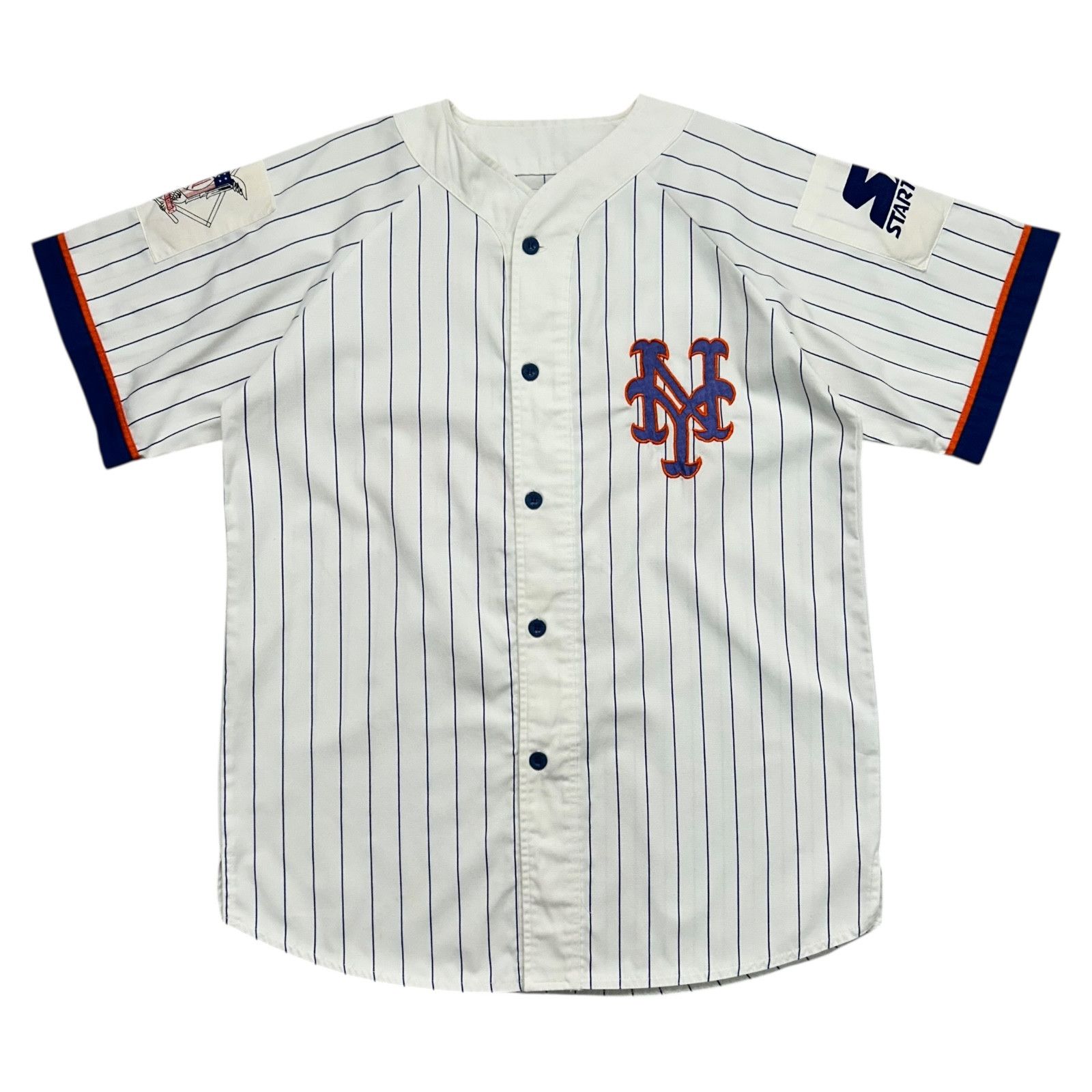 MLB VTG 90s NEW YORK METS STARTER NATIONAL LEAGUE PINSTRIPE Size US L / EU 52-54 / 3 - 2 Thumbnail