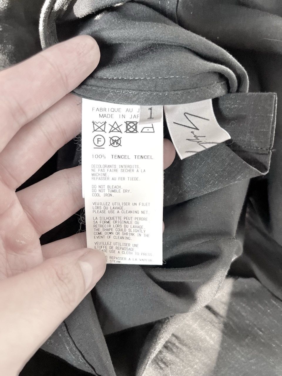 Yohji Yamamoto Yohji Yamamoto Femme - Tencel Asymmetric Long Shirt Jacket Size S / US 4 / IT 40 - 12 Thumbnail