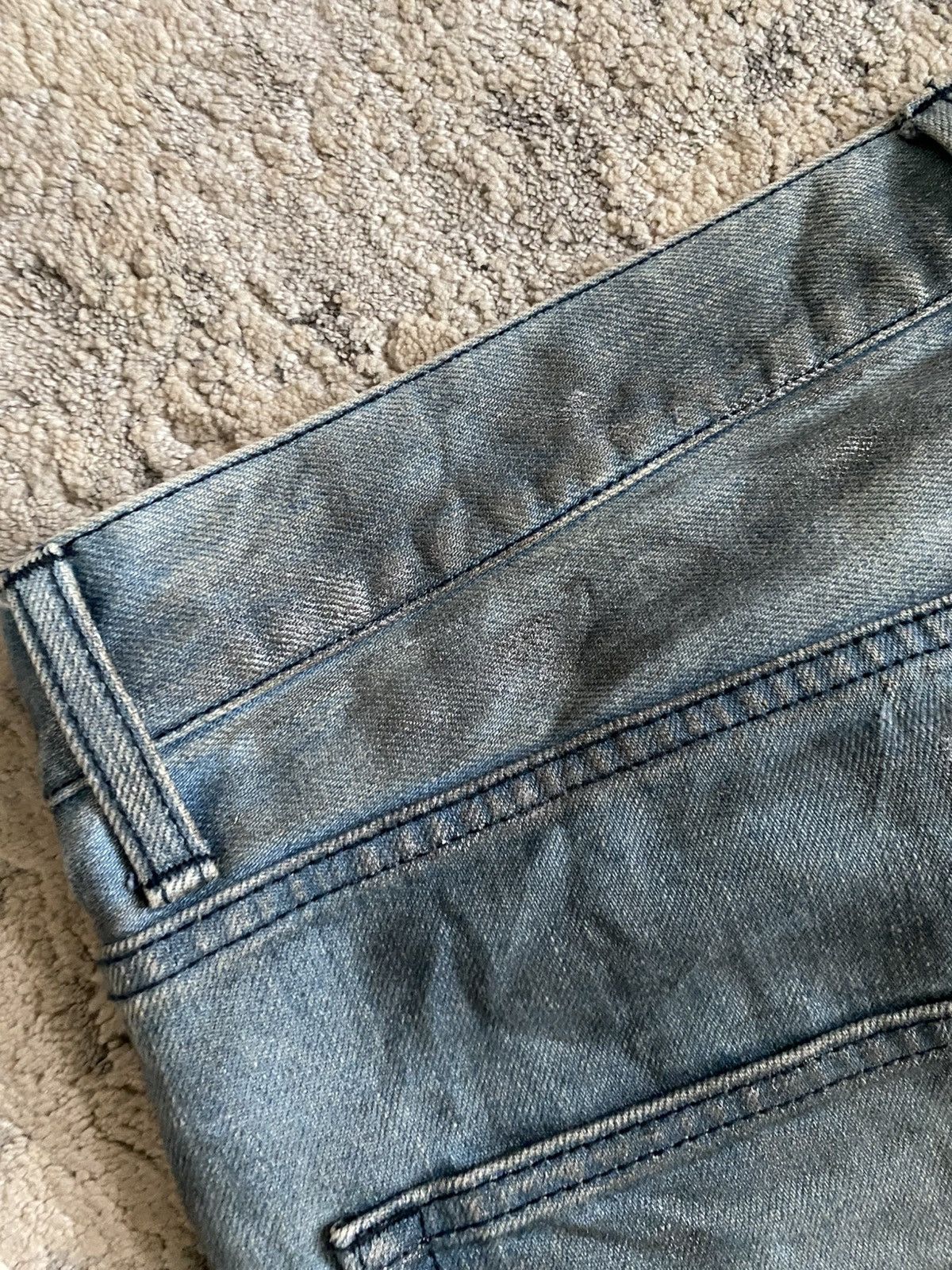 Japanese Brand The Twelve - Metallic Coated Double Pocket Bleu Claire Denim Size US 34 / EU 50 - 10 Thumbnail