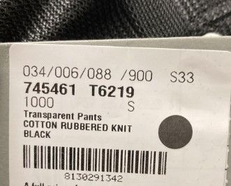 Balenciaga o1la1rc1a1024 Transparent Pants in Black Size 26" / US 2 / IT 38 - 9 Thumbnail