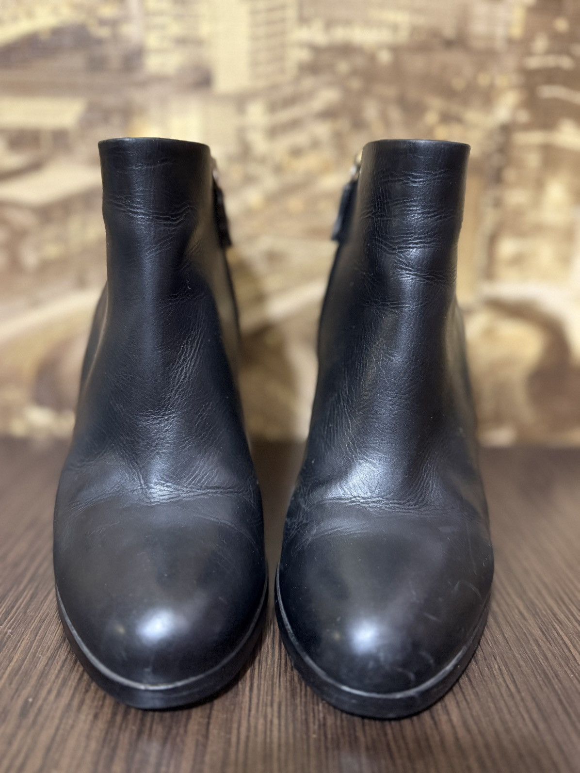 Gucci Gucci Black Leather Block Ankle Boots Size 35 1/2 Size US 5.5 / IT 35.5 - 10 Thumbnail