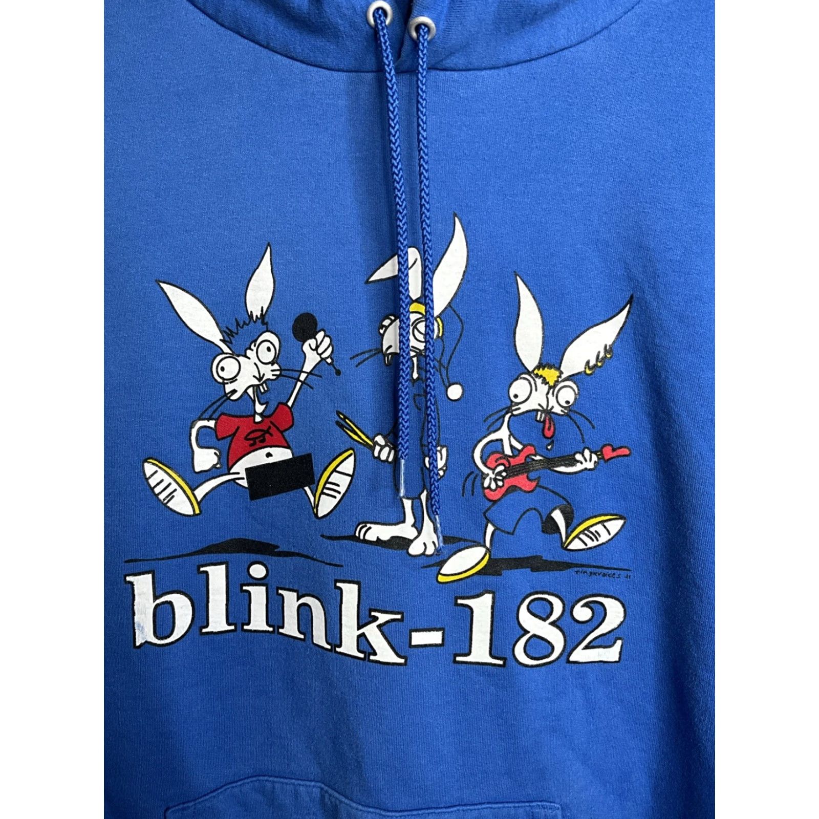 Champion VINTAGE Blink 182 Blue Hooded Sweatshirt Hoodie XL Champion Size US XL / EU 56 / 4 - 2 Thumbnail