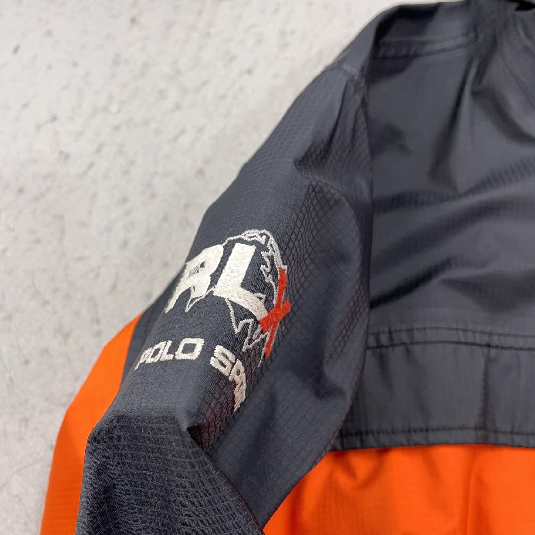 Polo Ralph Lauren Polo Sport Ralph Lauren Jacket Mens L Orange Black Gore-Tex Hooded RLX Shell Size US L / EU 52-54 / 3 - 6 Thumbnail