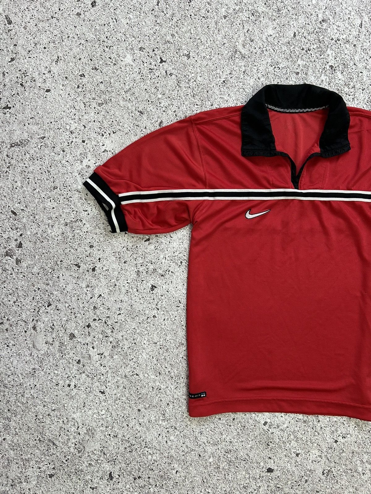 Nike × Vintage Vintage Nike Polo T-Shirt Team Town Logo Big 00s Size US S / EU 44-46 / 1 - 5 Thumbnail