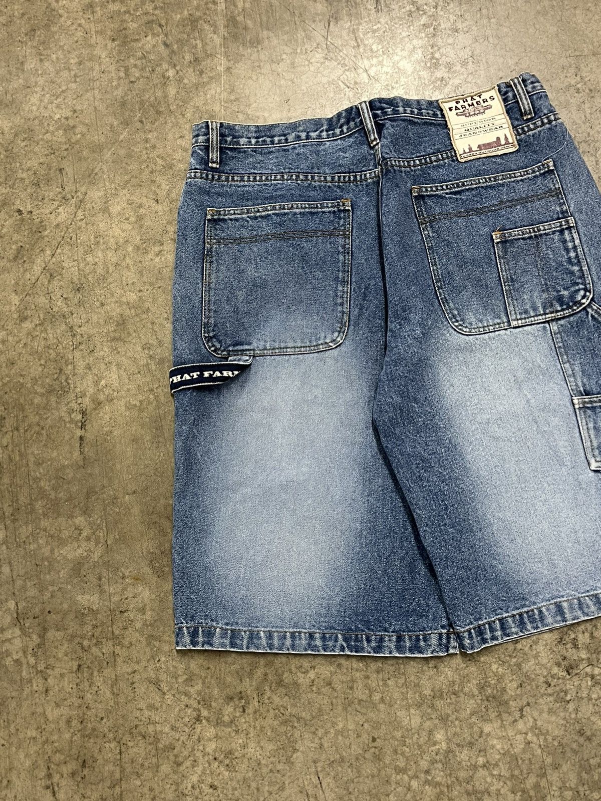 Phat Farm × Vintage Phat farm y2k baggy fit jorts carpenter cargo skater hype Size US 36 / EU 52 - 3 Thumbnail