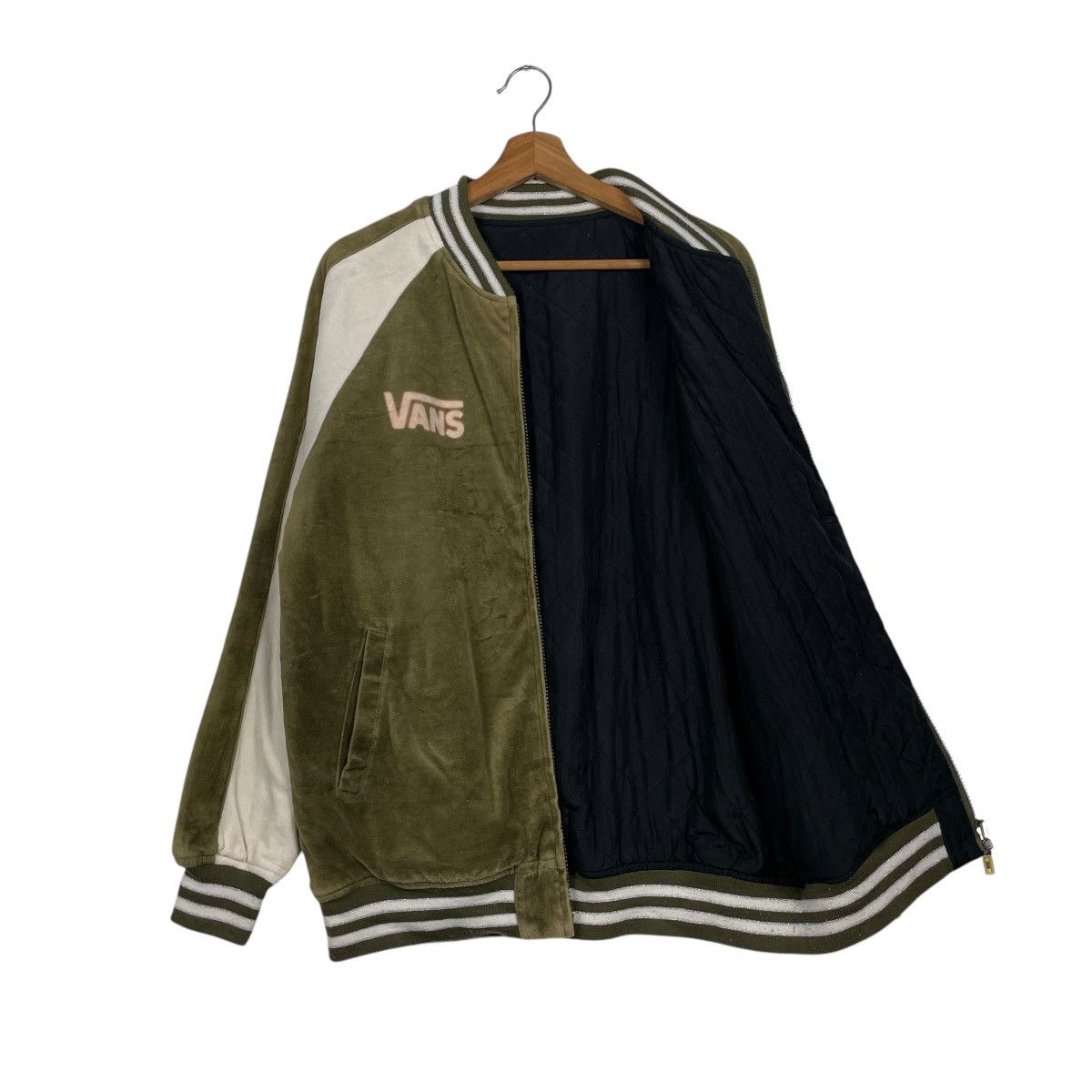 Japanese Brand 💥Y2K VANS SKATE REVERSIBLE STREETWEAR ZIPPER Size US M / EU 48-50 / 2 - 9 Thumbnail
