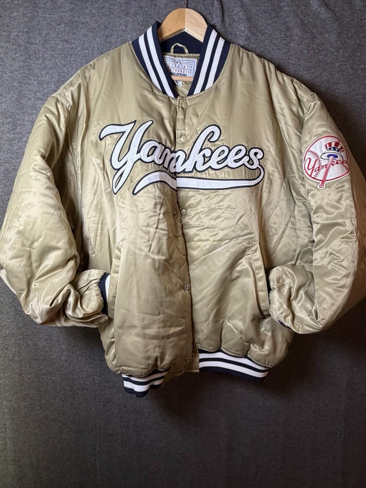 Starter Vintage STARTER New York Yankees Jacket 2XL Champagne New Size ONE SIZE - 4 Thumbnail