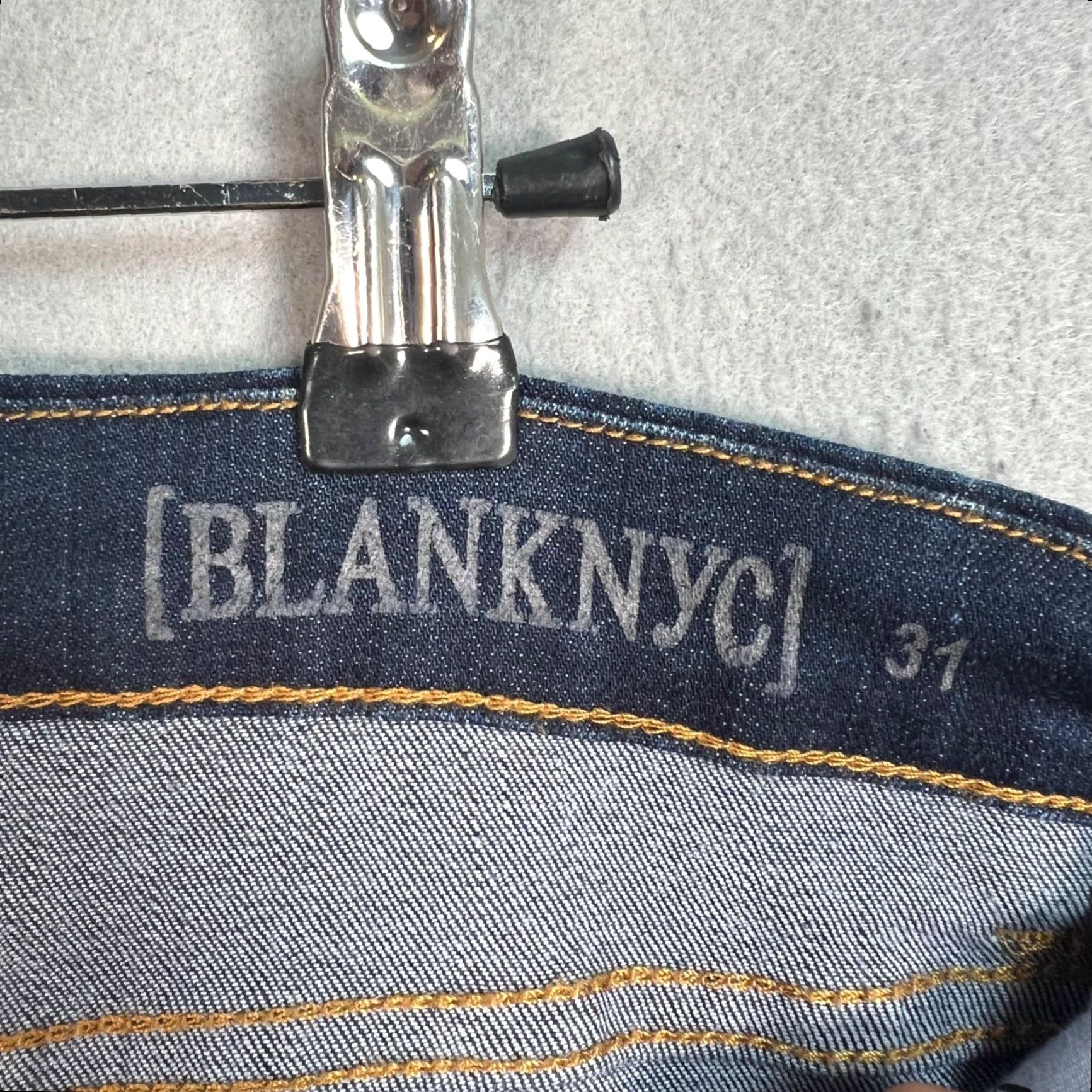 Vintage BLANKNYC Jeans Womens Flare Leg Size 31 Dark Denim Size 24" / US 00 / IT 34 - 3 Thumbnail