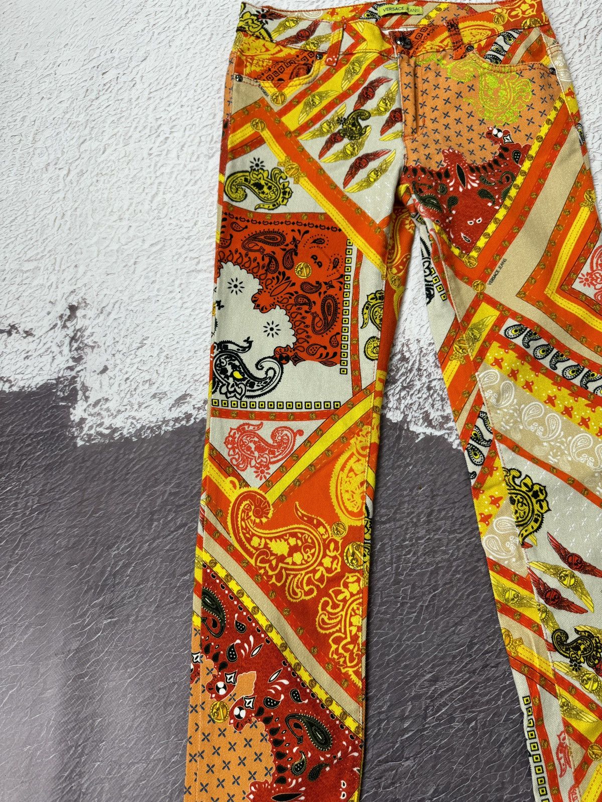 Versace Authentic Versace Jeans Baroque Pants rare jeans Size 26" / US 2 / IT 38 - 7 Thumbnail