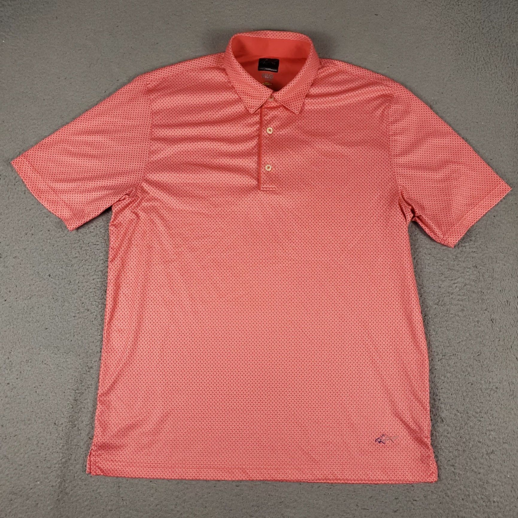 Vintage Greg Norman Polo Shirt Mens L Pink Geometric Shark Golf Short Sleeve polo shirt Mens L Pink Geometric Shark Golf Short Sleeve Size US L / EU 52-54 / 3 - 2 Thumbnail