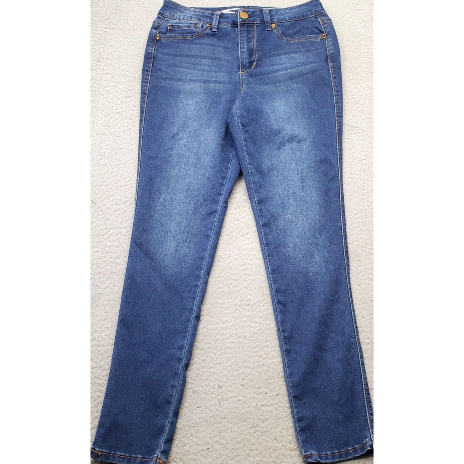 Vintage Seven7 Weekend Jeans Womens 8 Blue Denim Stretch High Rise Slim Fit Jeans Size 30" / US 8 / IT 44 - 2 Thumbnail