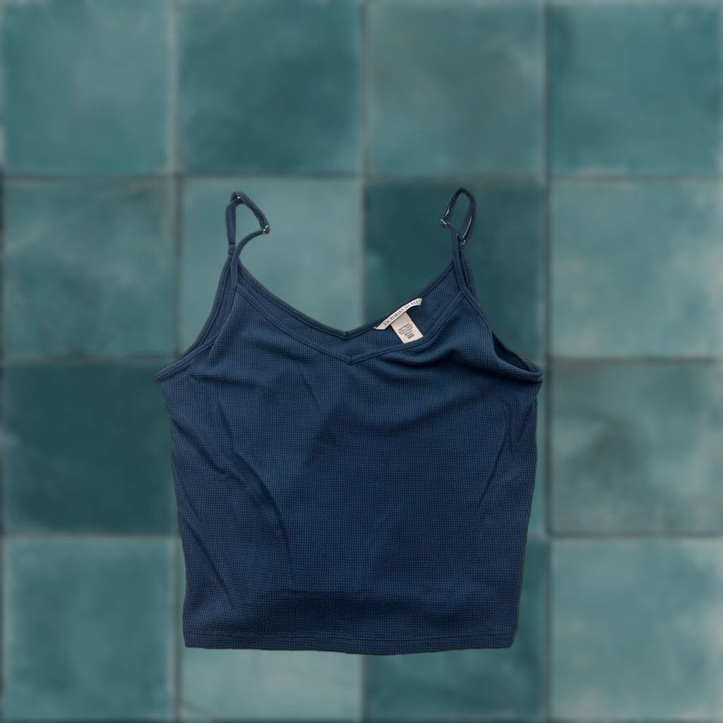 Victoria's Secret Victoria’s Secret Camisole Tank Top Womens M Blue Sleeveless Shirt Ladies Size M / US 6-8 / IT 42-44 - 1 Thumbnail