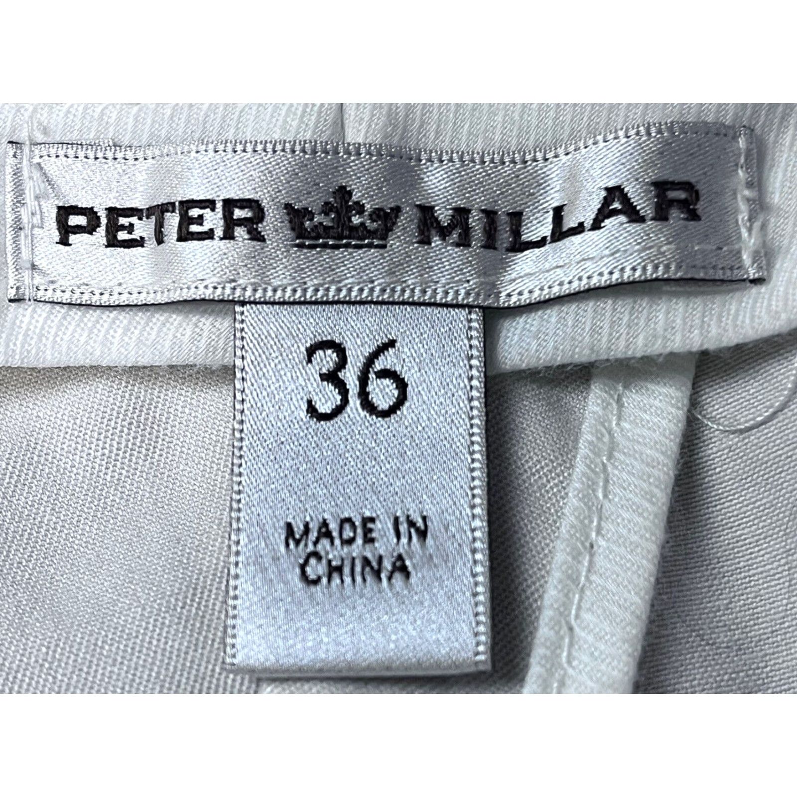 Peter Millar Peter Millar Pants Adult 36 x 29 Beige Flat Front Cuffed Chino Preppy Mens Size US 36 / EU 52 - 4 Thumbnail