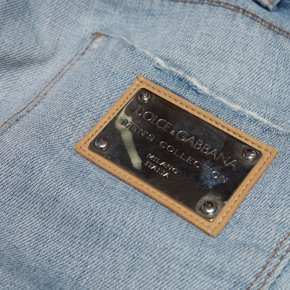 Dolce & Gabbana Dolce Gabbana Sky Blue Jeans Denim Pants Trousers Metal Logo Size US 32 / EU 48 - 17 Thumbnail