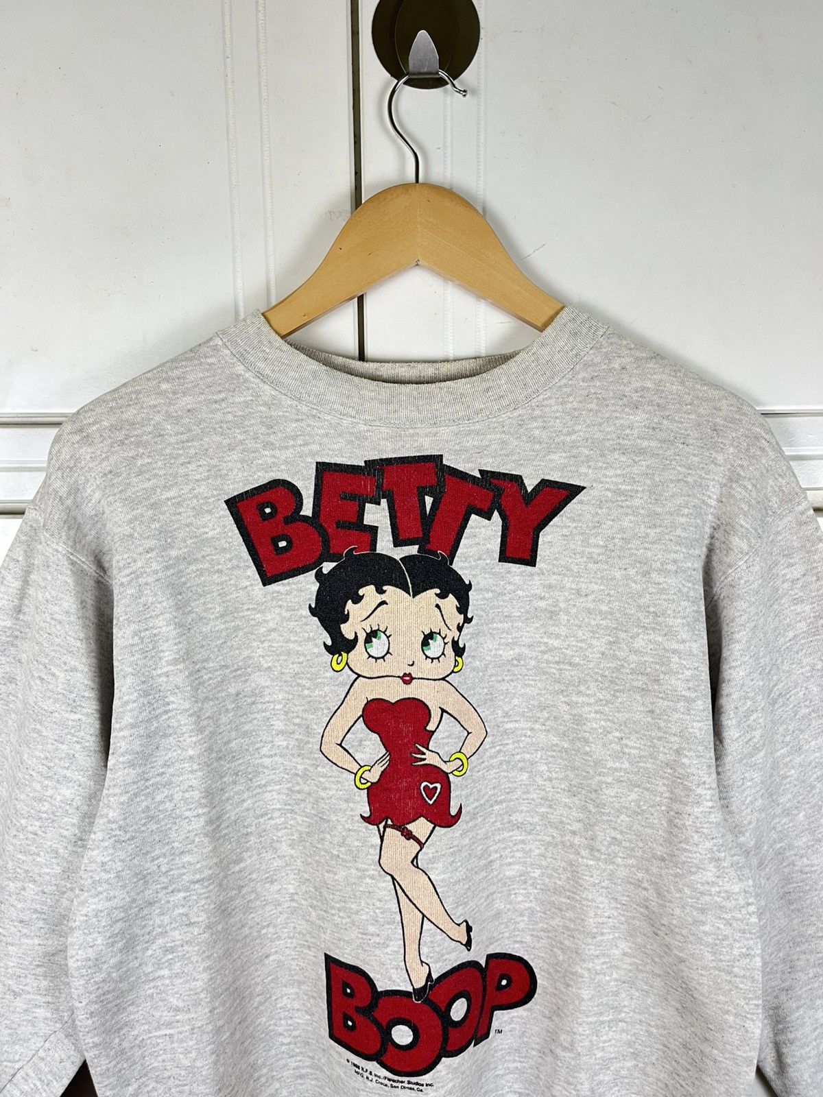 Cartoon Network × Vintage Vintage 90s Betty Boop Mirror Sweatshirt Size US M / EU 48-50 / 2 - 2 Thumbnail