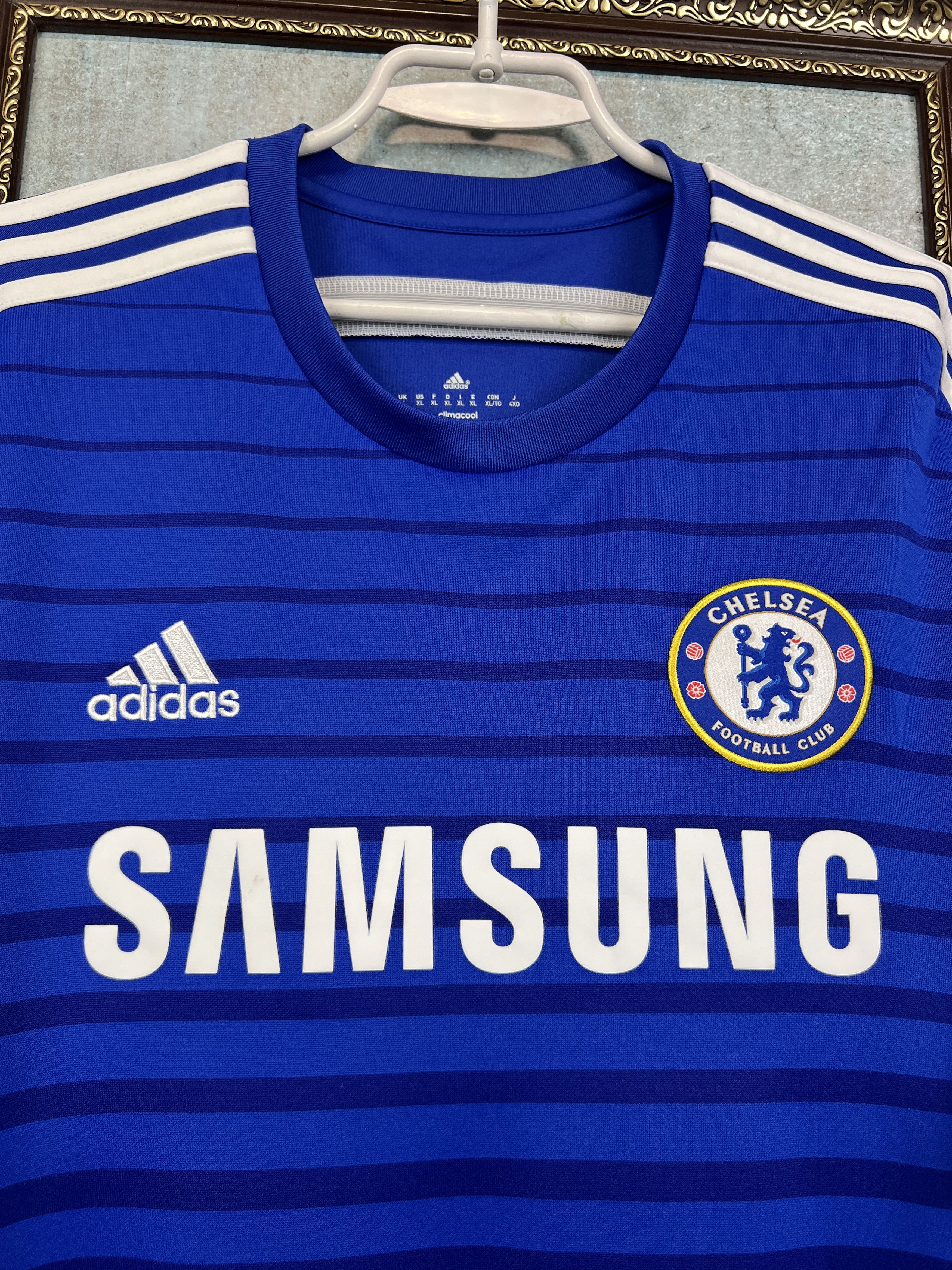 Adidas Chelsea Home football shirt 2014 Soccer Adidas Jersey Trikot Size US XL / EU 56 / 4 - 3 Thumbnail