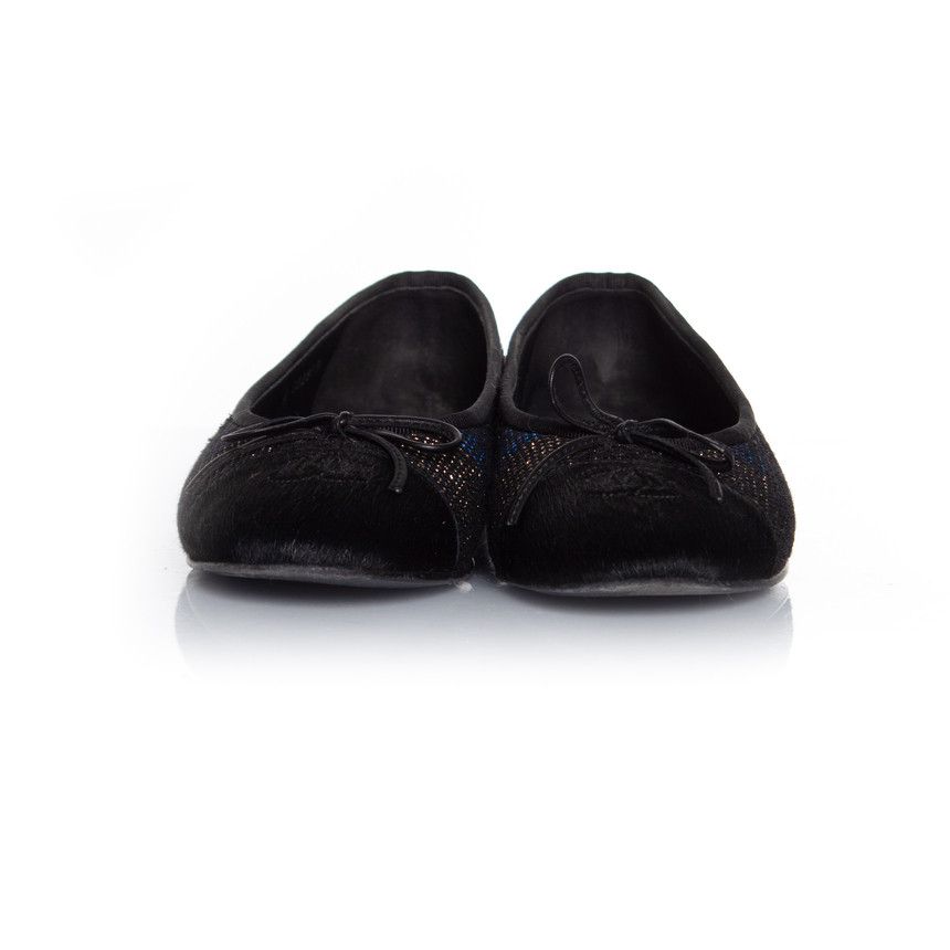 Chanel Chanel, ponyskin and lurex ballerina Size US 7.5 / IT 37.5 - 6 Thumbnail