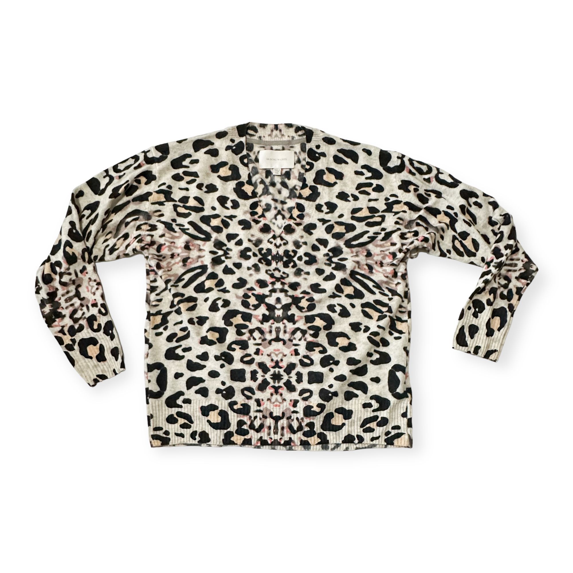 Brochu Walker New with tag, Brochu Walker Kelso Leopard Print Cashmere V- Size XS / US 0-2 / IT 36-38 - 3 Thumbnail