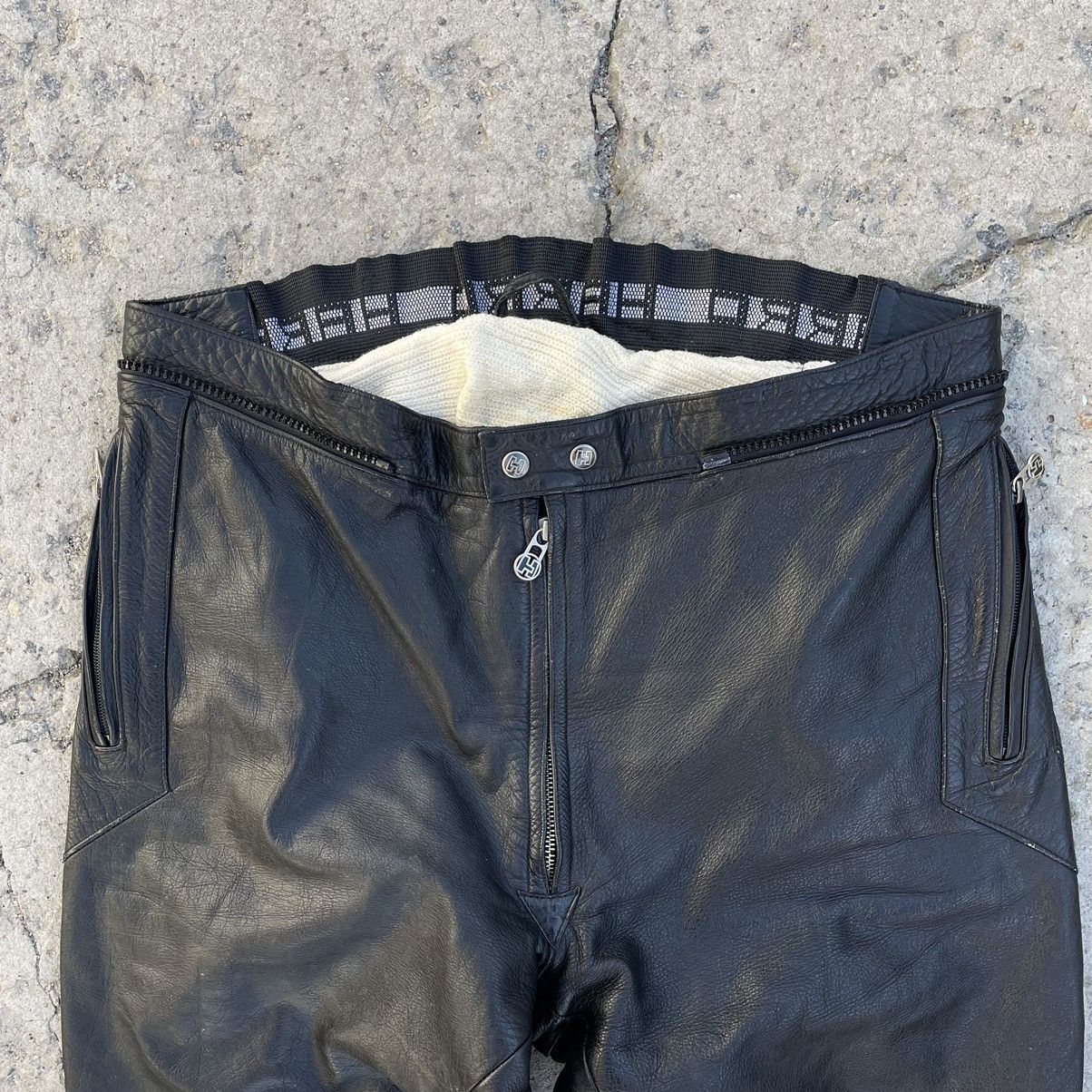 Leather × Vintage Vintage Leather Pants Moto Y2K Hard 90s USA Style Size US 36 / EU 52 - 7 Thumbnail