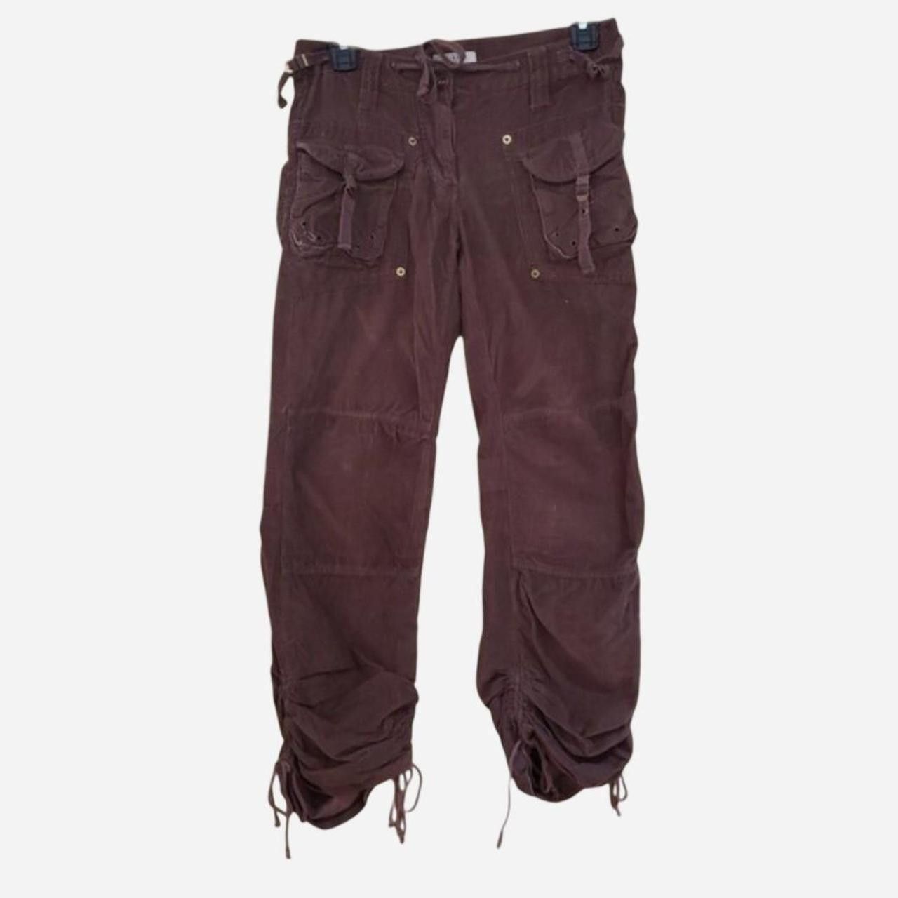 Arizona Jean Co. y2k grunge skater brown corduroy cargo pants Size 27" / US 4 / IT 40 - 1 Thumbnail