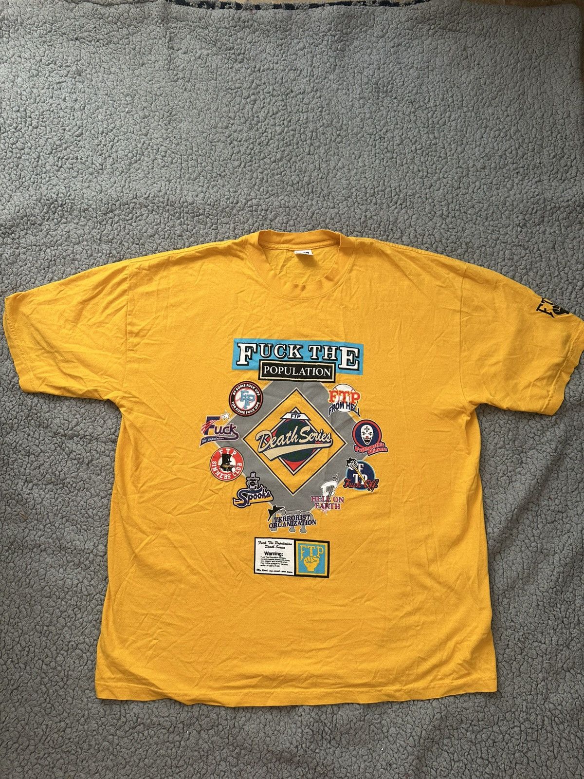 FTP LEAGUE TEE YELLOW XL