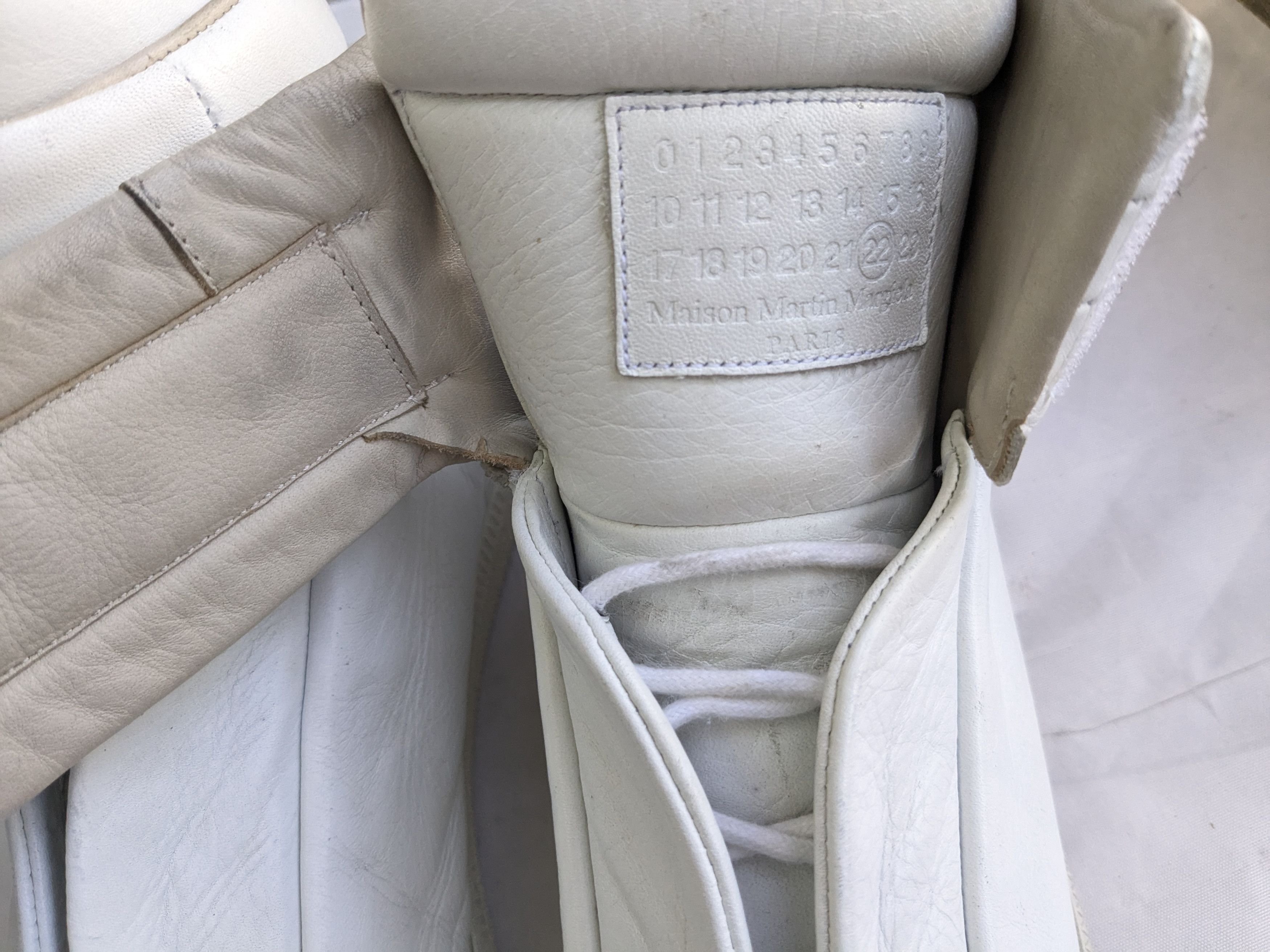 Maison Margiela Maison Margiela Future White 11 44 Leather High Tops Size US 11 / EU 44 - 4 Thumbnail