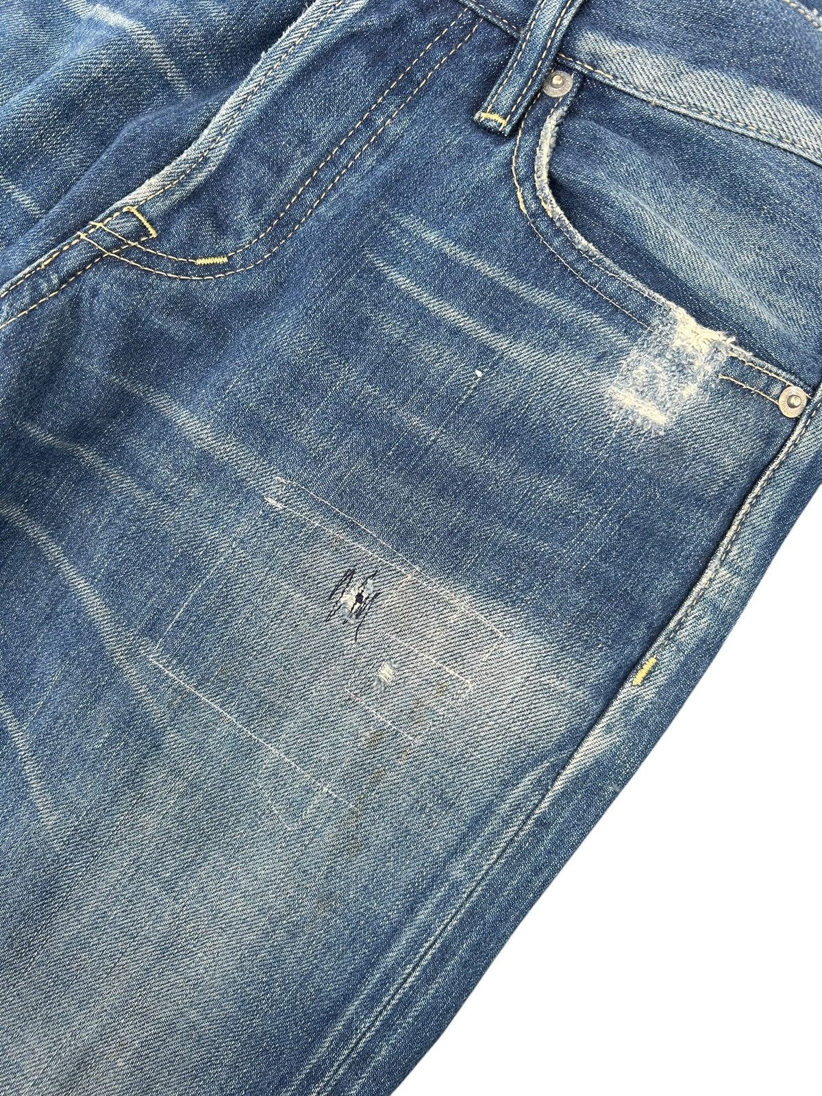 Kapital Vintage Hysteric Glamour Selvedge Distressed Denim Jeans Size US 31 - 8 Thumbnail