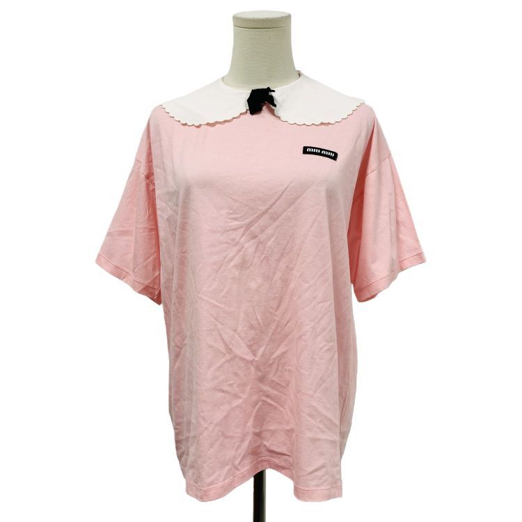 Miu Miu Miu Miu Pink Collared T-Shirt Size XS Size XS / US 0-2 / IT 36-38 - 1 Thumbnail