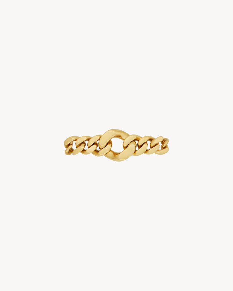 Saint Laurent Paris o1bcso1str0226 Size:L/Graduated Chain Bracelet in Golden Size ONE SIZE - 1 Thumbnail