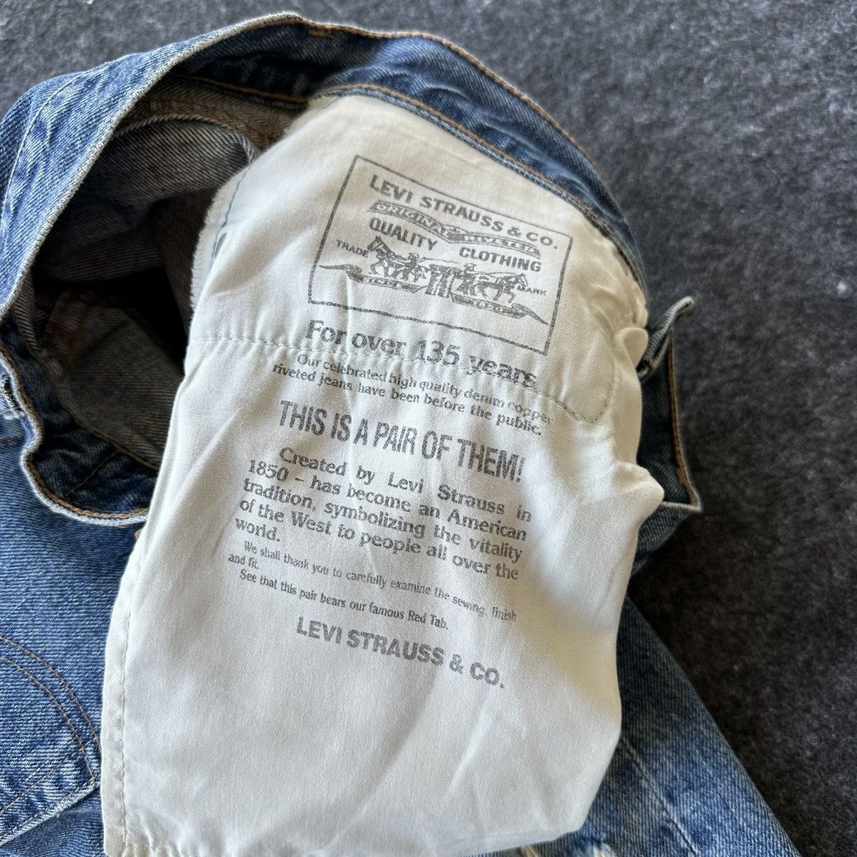 Levi's Vintage Levis 501 France Destroyed Denim 28x30 D633 Size US 28 / EU 44 - 18 Thumbnail