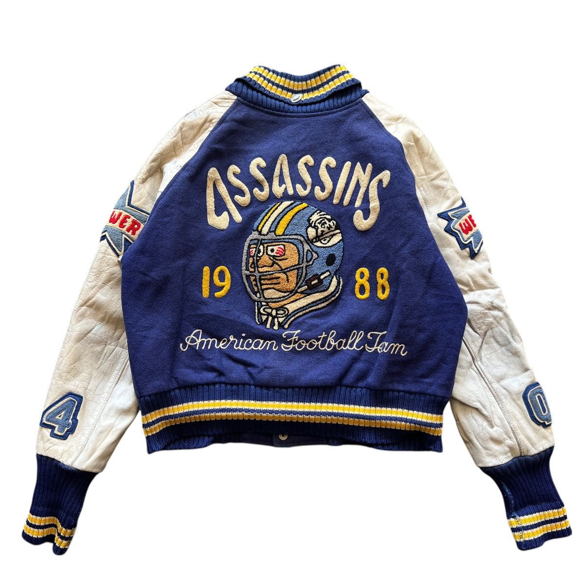 Vintage 🔥 Vintage Tm Athletics Beams Varsity Stadium Jacket Size US M / EU 48-50 / 2 - 1 Thumbnail