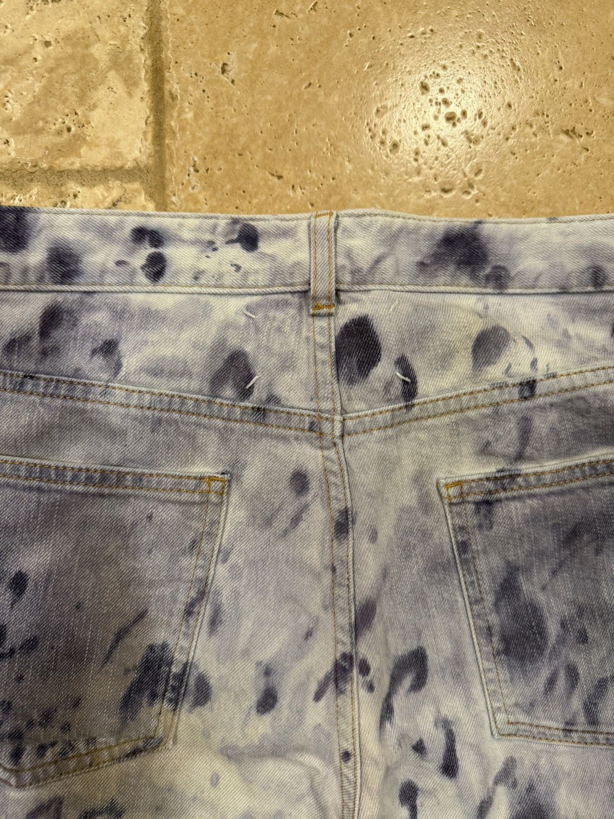 Maison Margiela Maison Margiela Ink / Paint Splatter Purple Denim Jeans Size US 32 / EU 48 - 10 Thumbnail