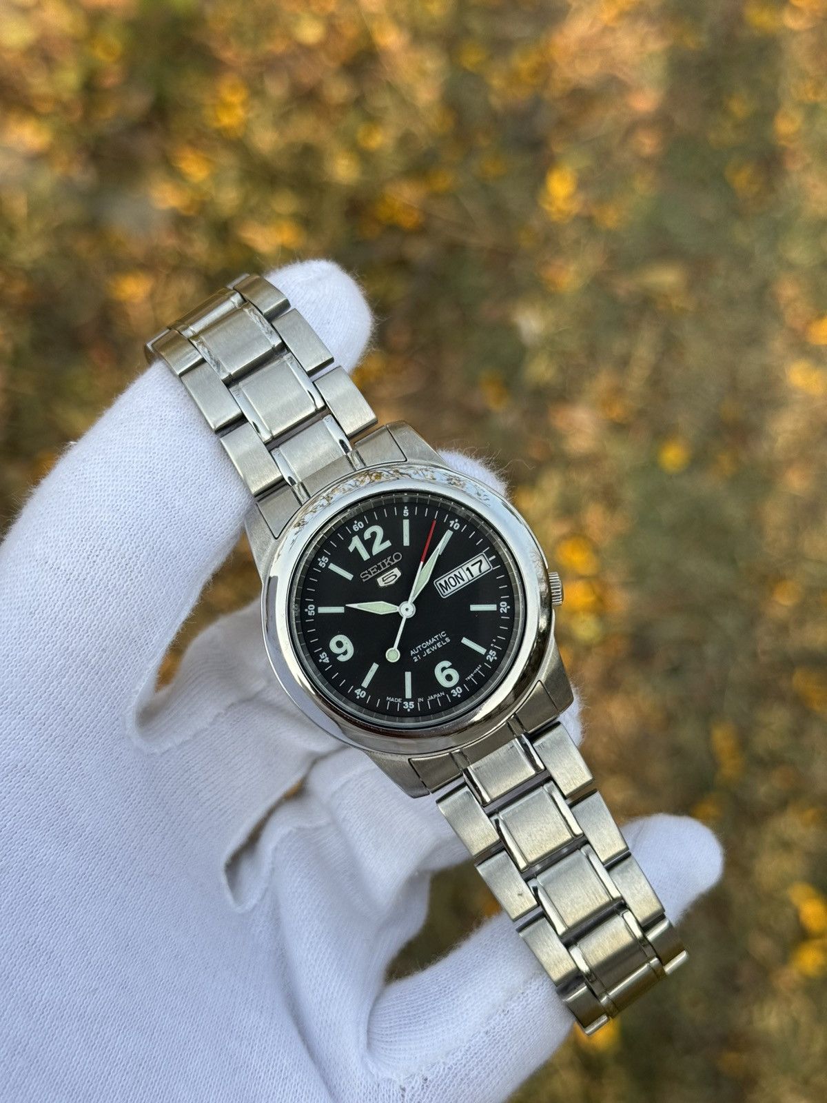 Seiko Vintage jumbo Seiko 5 Automatic 7s26 ,japan Made wrist Watch Size 36 - 8 Thumbnail
