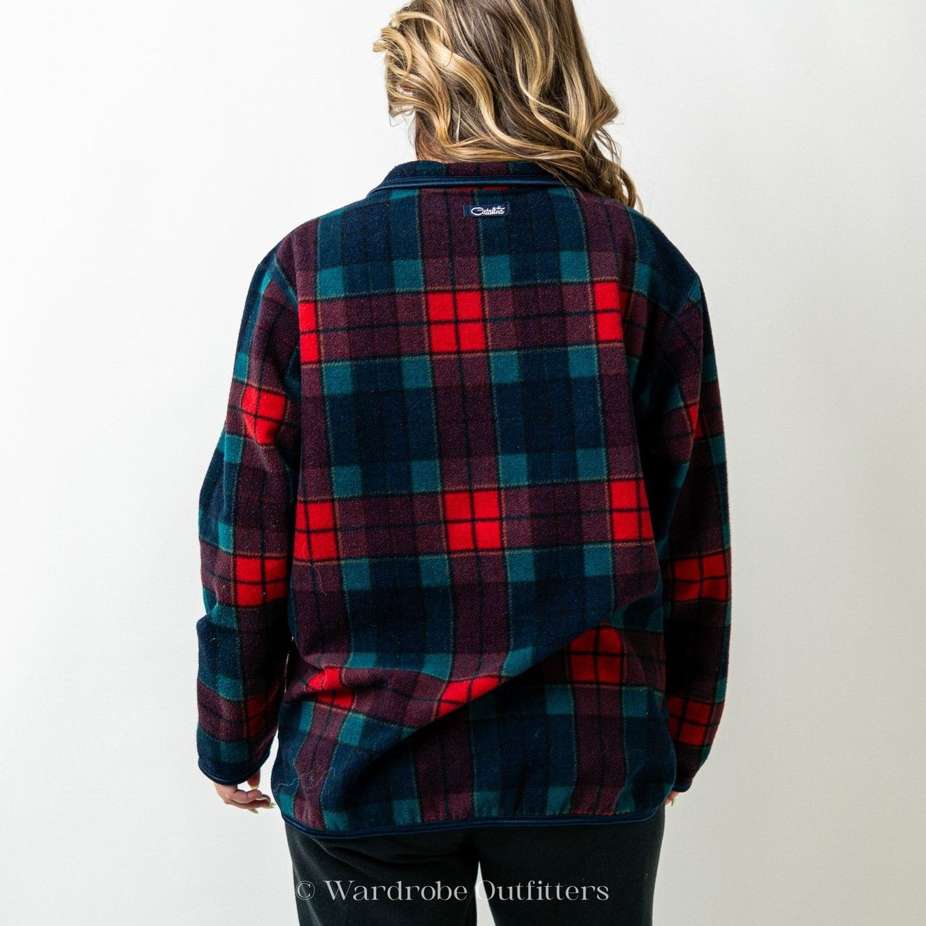 Catalina Vintage 90s Plaid Pullover Sweatshirt Size L / US 10 / IT 46 - 6 Thumbnail