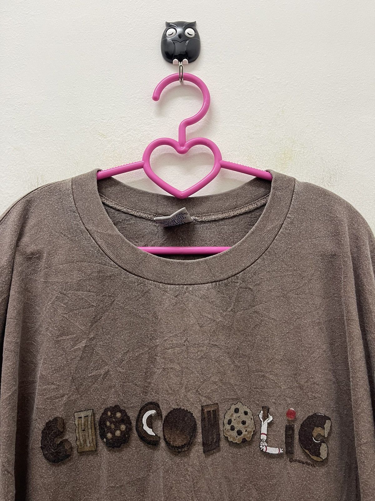 Chocolate Rare Vintage CHOCOHOLIC Chocolate Dyed Hawaii Crazy Shirt Size US XL / EU 56 / 4 - 2 Thumbnail