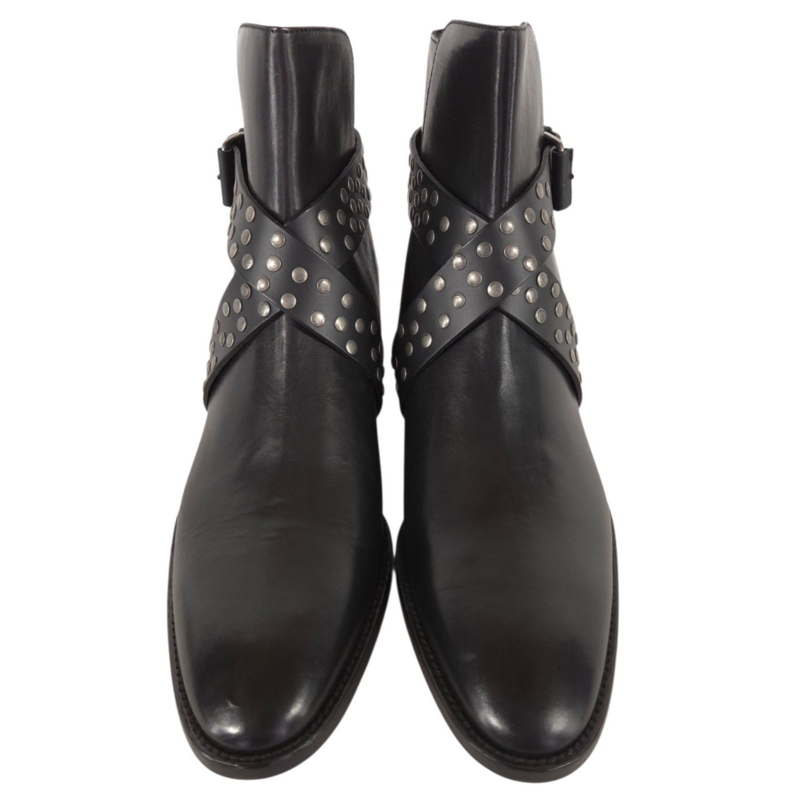 Balmain Balmain Beatle Studded Harness Boots US 13 EU 46 Mens Black Size US 13 / EU 46 - 2 Thumbnail